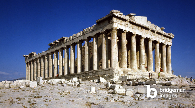 Il Partenone, tempio di Atena, sull'Acropoli di Atene in Grecia