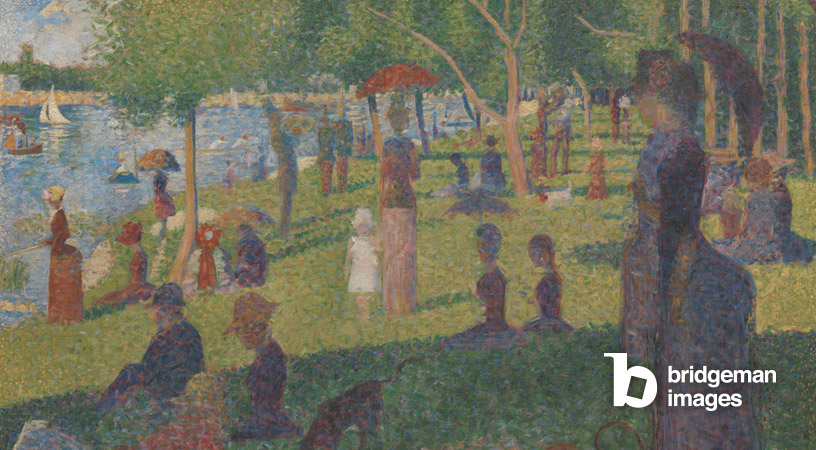 Una domenica alla Grande Jatte (olio su tela) di Seurat 