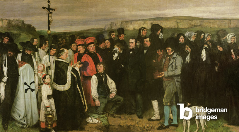 Funerale a Ornans di Gustave Courbet