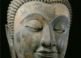 Head of a giant Buddha (bronze), Thai / National Museum, Bangkok, Thailand / Photo Â© Luca Tettoni