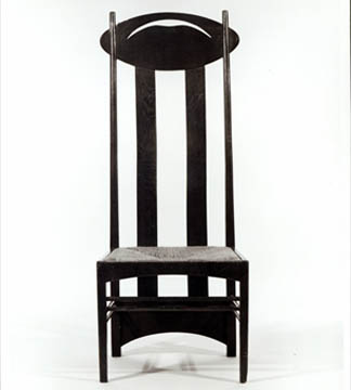 High backed chair, c.1897by Charles Rennie Mackintosh<br> (1868-1928) / Private Collection